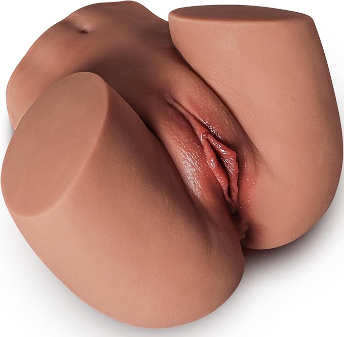 Male Masturbator Sex Doll for Men pocket pussies Realistic Adult Sex Toys for Men, 5.8LB Entry-Level Ass Lifelike Soft Butt with Vagina and Anal Channel for Several Sex Positions (Flesh)